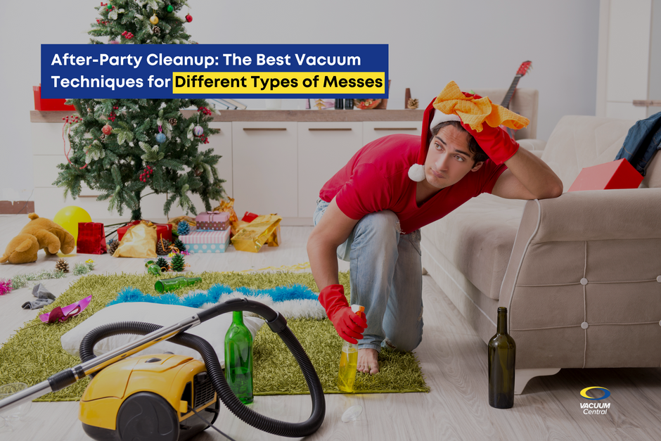 After-Party Cleanup: The Best Vacuum Techniques for Different Types of Messes