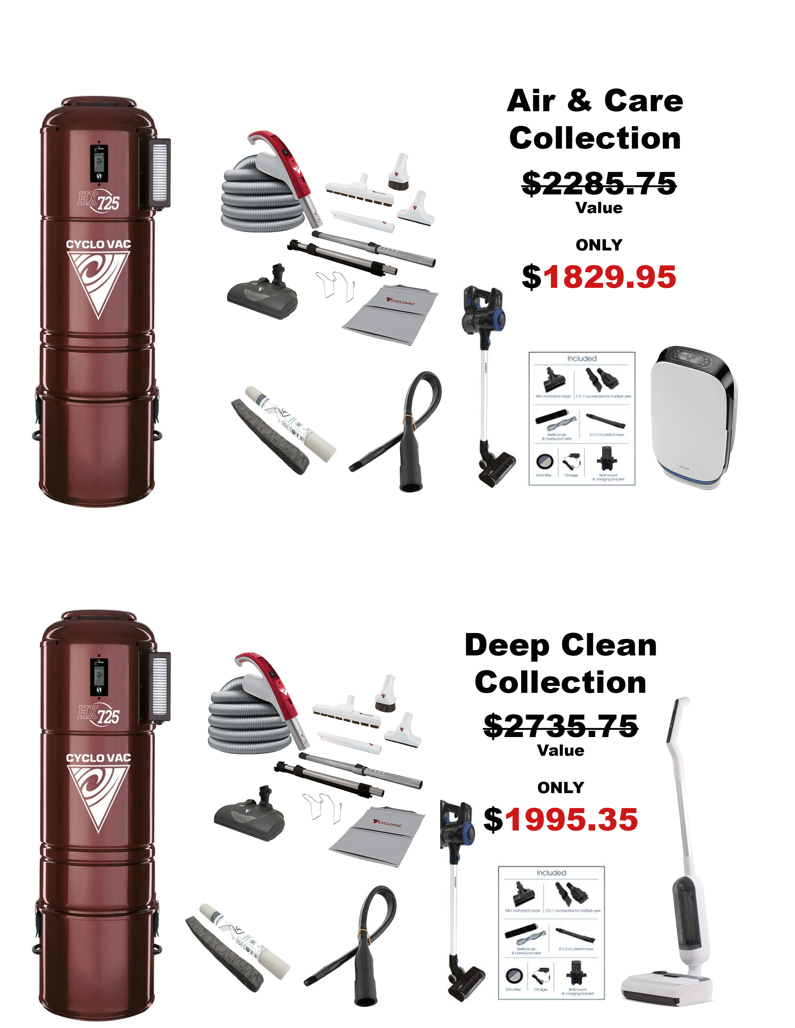 Exclusive Central Vacuum Packages  - Vacuum Central 